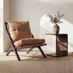 Carrie Side Table Dark Brown