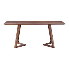 Godenza Rectangular Dining Table Brown