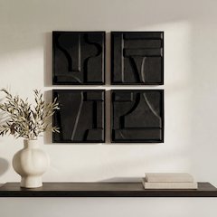 Alva Wall Sculpture-Set Of 4