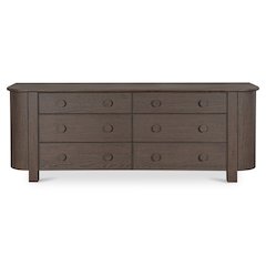Loren 6 Drawer Dresser Dark Brown