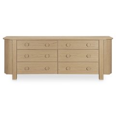 Loren 6 Drawer Dresser Natural