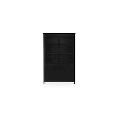 Henry Metal Tall Cabinet Black