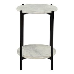 Melanie Accent Table White