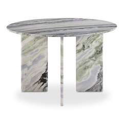 Celia Round Dining Table Green Onyx Marble