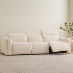 Wilder Power Recliner Sofa Flecked Oat
