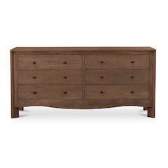 Mabel 6 Drawer Dresser Dark Brown