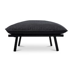 Morgan Outdoor Ottoman Speckled Charcoal