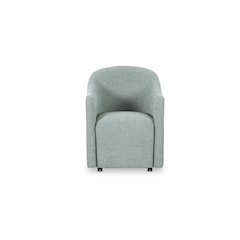 Drava Rolling Dining Chair Light Blue