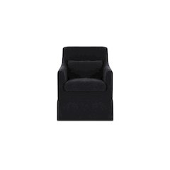 Lydia Slipcover Dining Chair Black