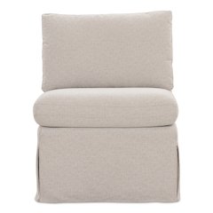 Fable Slipcover Dining Slipper Chair Beige