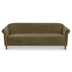 Harmony Sofa Dark Green Faux Mohair