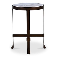Holli Side Table White Marble