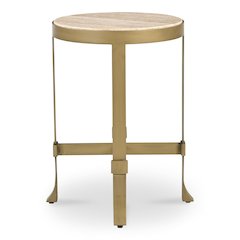 Holli Side Table Travertine