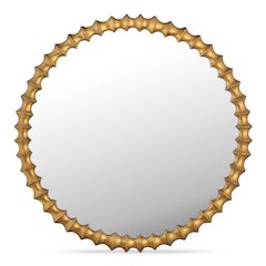 Whitby Mirror Aged Brass