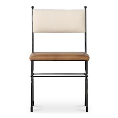 Posta Dining Chair Brown Leather