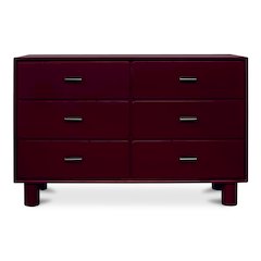 Jolene 6 Drawer Dresser Deep Red