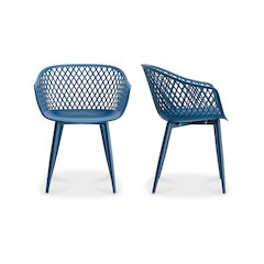 Piazza Outdoor Chair Blue - Set Of Two