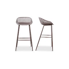 Piazza Outdoor Barstool Grey - Set Of Two