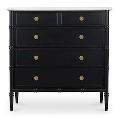 Eleanor 5 Drawer Chest Black