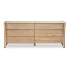 Lane 6 Drawer Dresser Natural