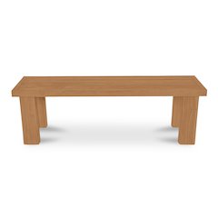 Marina Outdoor Dining Bench Natural