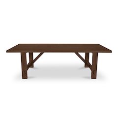 Esmond Outdoor Dining Table Brown