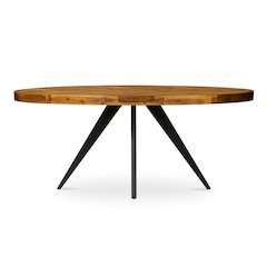 Parq Oval Dining Table Amber