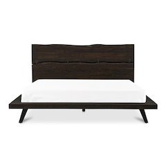Madagascar Queen Platform Bed Dark Brown