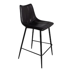 Alibi Counter Stool Matte Black - Set Of Two