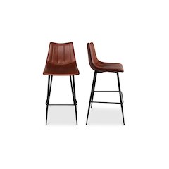 Alibi Barstool Brown - Set Of Two