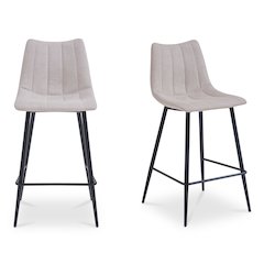Alibi Bar Stool Beige-Set of Two