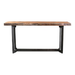 Bent Console Table Brown