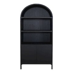 Wilde Display Cabinet Black Oak