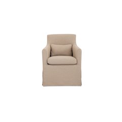 Lydia Outdoor Slipcover Dining Chair Light Brown