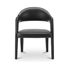 Martens Dining Chair Black Leather