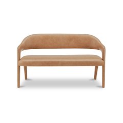 Martens Dining Bench Tan Leather