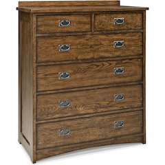 Oak Park 6-Drawer Chest, Mission