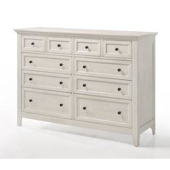 San Mateo 10-Drawer Dresser, Rustic White