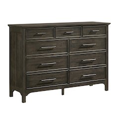Hawthorne 9-Drawer Dresser, Brushed Charcoal