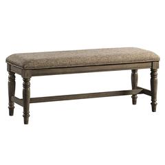 46" Backless Bench w/Cushion in Roasted Oak