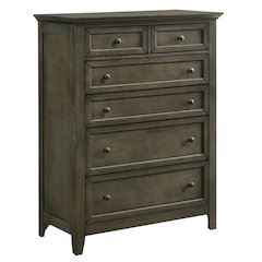 San Mateo 6-Drawer Standard Chest, Gray