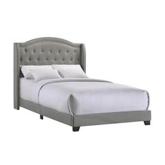 Rhyan Full UPH Bed in Rhyan Smoke Fabric