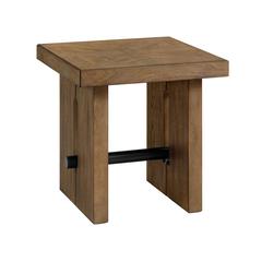 24" x 24" End Table in Weathered Oak