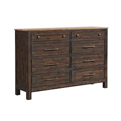 Transitions 8 Drawer Dresser, Driftwood and Sable