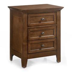 Nightstand, 3 Drawer in Tuscan