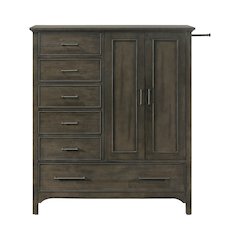 Hawthorne 6-Drawer Gentleman's Chest, Brushed Charcoal