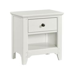 Nightstand, 1 Drawer in Seashell