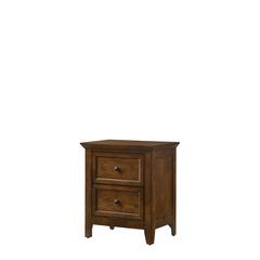 Nightstand, 2 Drawer in Tuscan