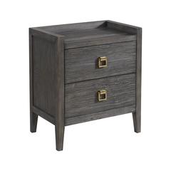 Nightstand, 2 Drawer in Brushed Brindle