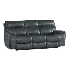 Dual-Pwr Recliner Sofa in Slate